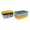 Bandeja de Hielo Grande Sellada de Silicona con 15 Compartimentos Molde de Grado Alimenticio Refrigerador Doméstico Caja de Hielo Colorida Artefacto para Cubitos de Hielo Venta al por Mayor