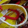 Material de Nylon Resistente ao Desgaste Suporte Hidráulico Corda Anti-Queda, Fixação com Gancho Duplo, Corda Anti-Queda Refletiva com Gancho Duplo Espessado de 1,5m