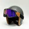 Gafas retro tipo casco Harley, adecuadas para uso diurno y nocturno, que ofrecen protección contra el viento, antivaho, a prueba de arena y solar para la conducción de motocicletas