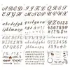 Plantilla de Pintura Stencils de Letras Periódico Hecho a Mano DIY Carta de Navidad Stencils de Pintura en Spray Plantillas Creativas