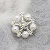 Botón abrigo de mujer de alta gama decorativo perla diamante botón estilo Chanel suéter abrigo de tweed botón de abrigo