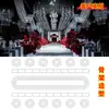 Accesorios de Techo para Bodas Marco de Cristal Bastidor de Cuentas de Posicionamiento Anillo Redondo Forma de Arco Decoración Superior para Lugar de Boda en Hotel