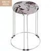 Taburete Redondo de Madera Maciza, Taburete de Acero Inoxidable, Taburete Apilable, Silla de Hierro Forjado, Banco, Taburete Grueso para Mesa de Comedor Doméstico, Taburete de Plástico