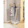 Estante para guardar paraguas para entrada de casa, soporte para paraguas, cubo para paraguas para entrada comercial de oficina con rejilla de drenaje