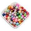 Perlas no porosas de varios tamaños y colores, accesorios para el cabello, cuentas para decoración de uñas, relleno de pegamento hecho a mano, material para accesorios de cuentas