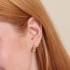Aretes de moda transfronterizos de Europa y Estados Unidos con forma de croissant chapados en oro de 18 quilates aretes simples de plata 925 aretes venta al por mayor