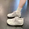 Nuevos Zapatos Deportivos de Suela Suave Estilo Coreano Primavera/Verano Zapatos Forrest Gump con Cordones Zapatos de Entrenamiento Alemanes para Mujer Malla Transpirable Mocasines Casuales