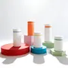 Fabricante de origen de botellas con tapa de seguridad de giro y presión, botellas de plástico serigrafiadas y estampadas en oro, especificaciones completas, botellas blancas de PET PE