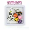 Nuevo Llavero Colgante de Regalo Casual Serie de Dibujos Animados de Fútbol de Goma Blanda de PVC 3D