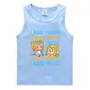 Chaleco de verano 2023 para niños, camisa informal de algodón estilo coreano con parte inferior absorbente de sudor, camiseta interior deportiva sin mangas Guo Guo para niños