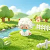 Nuevo producto creativo de micropaísaje: Oveja Afortunada Linda Figura, Decoración para Casa de Muñecas DIY, Adorno para Coche y Escritorio