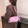 Bolso de Hombro Sencillo de Color Macarrón de Moda para Niña 2023 Nuevo Bolso de Mano Trendy para Salir de Color Caramelo