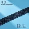 Accesorios de Encaje de 3-20 cm de Ancho Nuevos de Nylon Blanco y Negro Borlas para Ropa de Bebé Brocado Espesado Accesorios para el Cabello Material para Cinturones