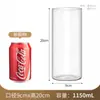 Florero Recto de Vidrio de Alto Borosilicato, Tanque de Peces para Plantas Verdes, Recipiente para Arreglos Florales, Maceta de Paisaje Hidropónico, Adorno de Vidrio