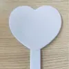 Espejo portátil amor lindo chica mango espejo belleza mano sostener maquillaje espejo impreso logotipo venta al por mayor