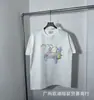Camiseta Roja de Verano de Manga Corta con Logo Blanco de Casablanca, Marca de Moda Tendencia, Cuello Redondo, Estampado Minimalista, Redondo, Niche Casa