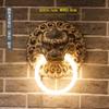 Lámpara de pared retro china Lámpara de grifo estilo chino Patio exterior Creativo Sala de estar Pasillo Pasillo Decoración Zen