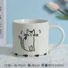Caneca Cerâmica Fofa Gato para Casa Água Café Leite Xícara de Café da Manhã Fábrica Liling