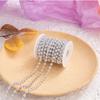 Cadena de cuentas de hilo de algodón con baño de plástico de 6 mm * 5 m para Navidad, boda, decoración de interiores, árbol de Navidad, accesorios DIY