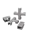 Abrazaderas fijas de placa acrílica engrosada, abrazaderas para azulejos de vidrio, fregaderos para verduras, macetas, jardineras, soportes de accesorios de aleación de aluminio