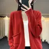 Versátil cálido nuevo chal corto de punto para mujer cárdigan abrigo de lana mezclada casual 2026 Otoño/Invierno holgado
