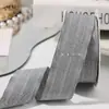 Cinta de Tela Rayada de Corte Recto Lazo DIY Accesorios para Coleta Empaque de Caja de Regalo Ramo Cinta de Rayas Finas