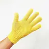 Guantes de baño de cinco dedos para exfoliar sin dañar la piel, guantes de baño exfoliantes modelo nuevo, toalla de baño