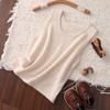 Nueva Camisola de Cachemir para Niños, Suéter sin Mangas Ajustado de Cuello Redondo para Niños y Niñas, Capa Base Cálida