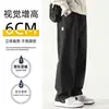 Tooling Calças Casuais Retas Primavera Nova Cor Sólida Simples Calças de Perna Larga Calças Masculinas Soltas Modernas All-match Calças Compridas
