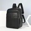 Mochila de Cuero Genuino Más Vendida Transfronteriza, Bolso de Negocios para Computadora de Gran Capacidad Casual y de Moda, Colección de Mochilas Portátiles para Hombres