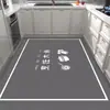 Tapetes de Cocina de Terciopelo de Cristal, Antideslizantes, Resistentes al Aceite, Absorbentes de Agua, Alfombras Lavables, Limpiables, Resistentes a Manchas para el Hogar, Alfombras Antiincrustantes