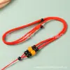 Cordão para Pingente Tecido à Mão Cordão Ajustável com Pingente de Jade Corda para Colar Fábrica Atacado