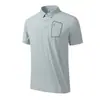Polo Transpirable de Manga Corta con Tacto Frío de Seda de Hielo Nuevo Modelo 2026 Verano Unisex Protección Solar Camisa Superior con Media Cremallera