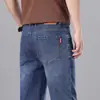 Jeans para Hombre 2026 Verano Delgados Rectos Sueltos Casuales Elásticos Largos Versátiles Moda para Jóvenes