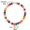 Collar con colgante de corazón grande de resina de color degradado contrastante, dulce, lindo y colorido, para mujer, de Amazon, transfronterizo