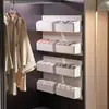 Caja de Almacenamiento para Ropa Interior, Tablero Perforado de Montaje en Pared sin Taladro para Organizar Calzones y Calcetines, Organizador de Armario, Solución de Almacenamiento para Sujetadores