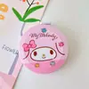 Fita Métrica de Coração de Menina Kuromi Estilo Japonês Fofa Fita Métrica Redonda Portátil Fita Métrica Telescópica Automática Fita Métrica Macia