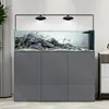 Acuario de Pie para Sala de Estar, Acuario Grande de Pie para Uso Doméstico, Tanque de Corriente, Acuario de Pie con Filtro Inferior Simple