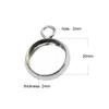 En stock colgante redondo semiacabado simple accesorios DIY fábrica de Guangzhou tiempo de galvanoplastia colgante de gema soporte vacío