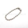 Venta Directa al por Mayor Cadena de Etiquetas Cadena de Bolitas de Hierro 10Cm2.4Mm Cadena de Bolitas Onduladas Cadena de Llavero para Ropa Cadena de Etiquetas Hecha a Mano
