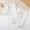 Ropa de Otoño para Bebé Niña Conjunto de Pantalones de Otoño Estilo Juvenil Elegante Primavera Otoño Ropa Interior de Algodón Puro Conjunto Separado para Bebé Clase A