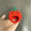 Muñeca de Verdura Tejida a Crochet Hecha a Mano de Peluche Original Oso Autocrítico con Gorro Vestido Hecho a Mano DIY Accesorios Suaves y Lindos