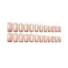 Unhas Postiças Olho de Gato Mais Vendidas Transfronteiriças Atacado Comércio Exterior Estilo Ins Peças de Unha Douradas Manicure Francesa Removíveis Unhas Postiças