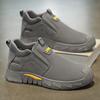 Zapatos de Hombre 2025 Primavera Nuevos de un Pedal Suela Blanda Zapatos Deportivos de Papá para Hombre Resistentes a la Suciedad Protección Laboral para Sitio de Trabajo Zapatos de Hombre