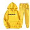 Transfronteiriço novo Essenciais novo terno casal suéter com capuz forrado de fleece masculino e feminino terno fábrica fornecimento direto