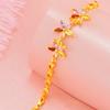 Novo bracelete de cristal de imitação europeu e americano feminino ouro de areia imitação 18K ouro incrustado joia de zircônia para mão fabricantes atacado