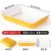 Bandeja de Exhibición de Alimentos Engrosada de Melamina para Platos Cocidos, Caja de Exhibición Rectangular Bicolor para Platos Fríos, Resistente a Roturas, Uso Comercial