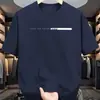 Camiseta Casual de Manga Corta para Hombre "Mirando al Futuro" 180g con Estampado de Patrones, Transfronteriza, Verano, Envío