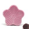 Limpador de Pincéis de Maquiagem Multifuncional Esponja de Limpeza a Seco Caixa Ferramentas de Beleza Almofada de Limpeza para Pincéis de Beleza Almofada de Limpeza de Silicone