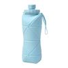 Botella de Agua Deportiva de 800 ml Vaso de Agua Plegable de Silicona Botella de Agua Portátil para Viajes Gran Capacidad Tapa Interior a Rosca Antifugas Botella de Agua Telescópica